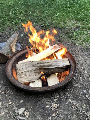 Each campsite comes equipped with a fire pit, and wood is conveniently sold at the gift shop on property.