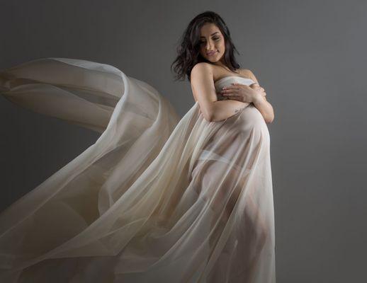 Maternity Photography in studio photoshoot