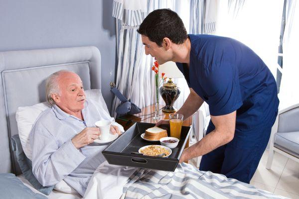 Citizen Home Care Caregivers help clients with activities of daily living such as meal preparation and serving.