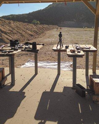 Long destines bench rest shooing, at Burro Canyon out door range.