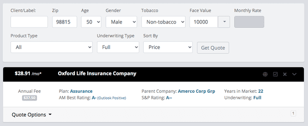 Here is an example of how much final expense life insurance costs!