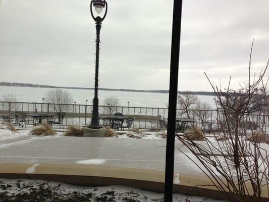 Wintery view of Lake Monona