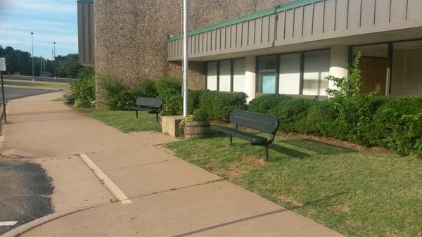 Lots of benches.