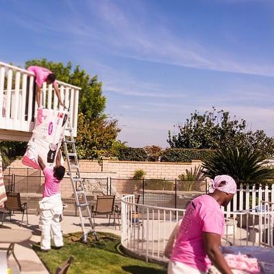 We make hard work look easy in #Pink for the support of #breastcancerawareness Work hard, Play hard. #owenscorning Read more at http://webst