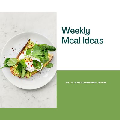 Check my website weekly for updated weekly meal guides.