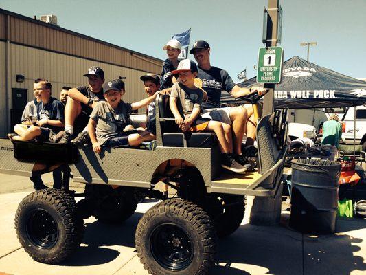 Tail gating at University of Nevada football game.