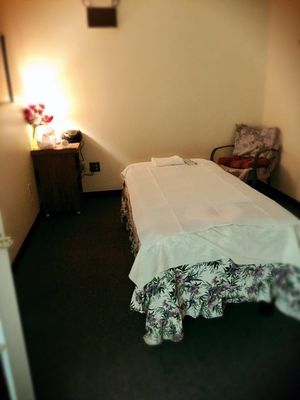 One of the massage rooms available.