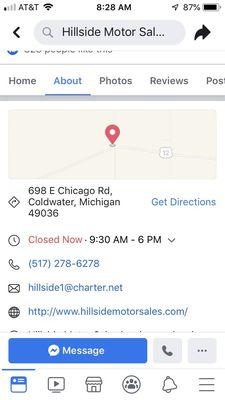 Hillside Motor Sales 698 E. Chicago Rd., Coldwater, MI 49036