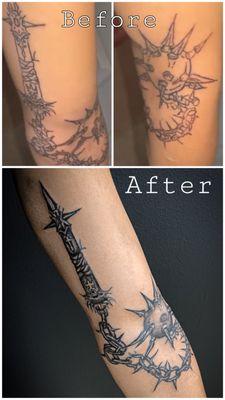 Retouch tattoo