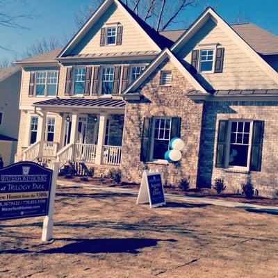 Waterford Homes' beautifully decorated model home.