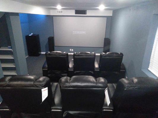 Finished theater, before snack bar installation