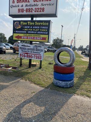 Tire shop,we open on Sundays!