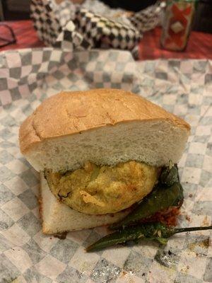 Spicy vada pav