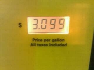 Gas is on sale up north here