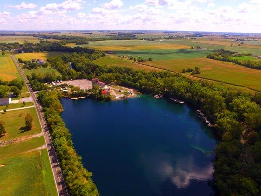 Drone shot of Gilboa Quarry circa '21, just after the new ownership took over.