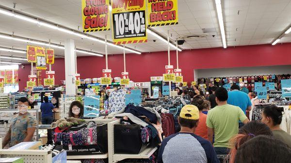 Long lines and definitely NOT the best sale.