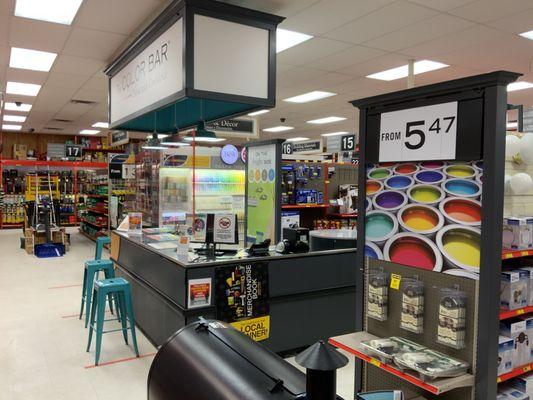 Visit our color bar for any paint needs and choose from thousands of Valspar colors or find your perfect color with our computerized match.