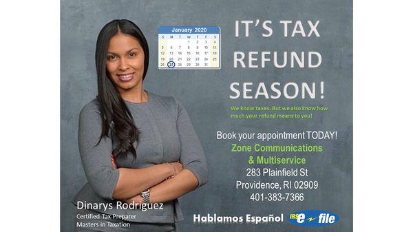 Tax season officially starts Monday, January 27th, 2020. Call our office today to book your tax appointment.