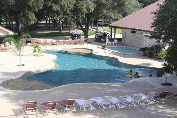 Pool and Hot tub area