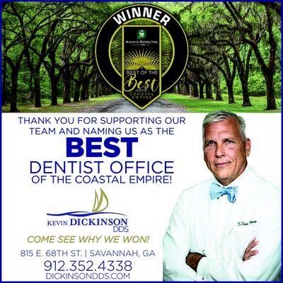 Savannah's Best Dentist Office 2019!