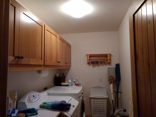 Happy to say: Now a mold free laundry room!