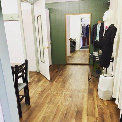 Fitting Rooms available to try on your clothing for the perfect fit at Sew Forth Alterations