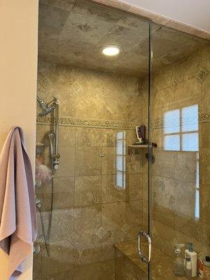 Sparkling shower. Not a stain in site