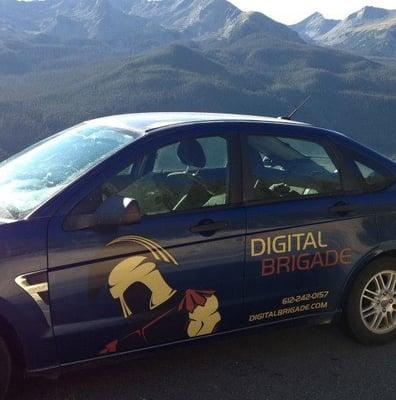 We go anywhere to fix your IT issues (this was taken in Montana).