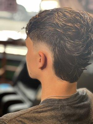 Burst fade, razor fade