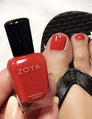 I wanted a bright summery red for my cruise. Zoya polish is fabulous!