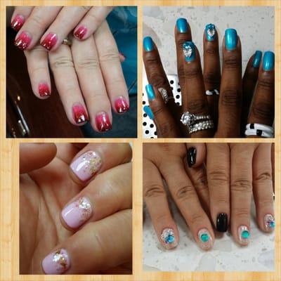 Gel design manicure