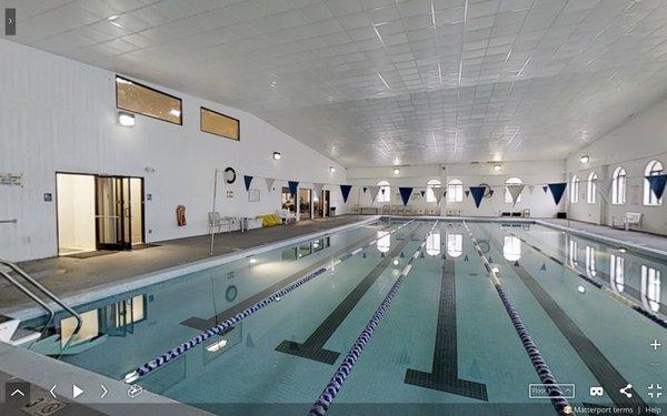 Take a swim in the heated 5-lane indoor pool.