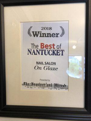 2018 best nail salon in Nantucket