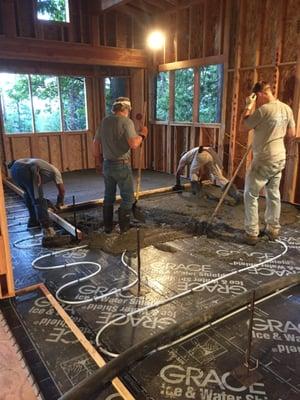 radiant heat slab