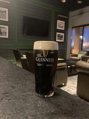 A fine pint of Guinness.