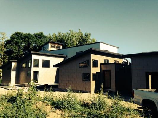 Custom home we manufactured the siding, trim and roofing.