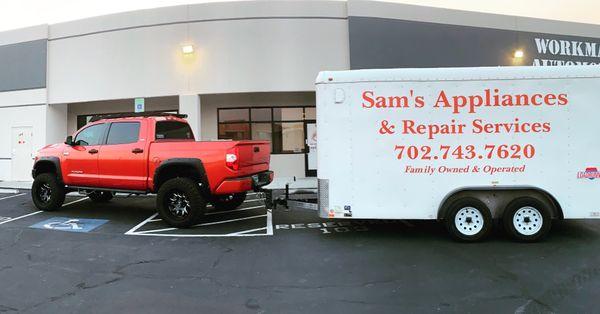 Sams appliances repair services.                702-743-7620