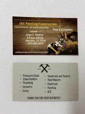 J&E Painting/Construction