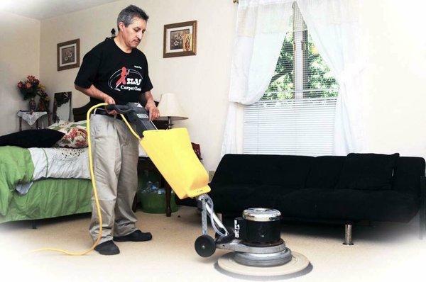 Carpet deep cleaning.