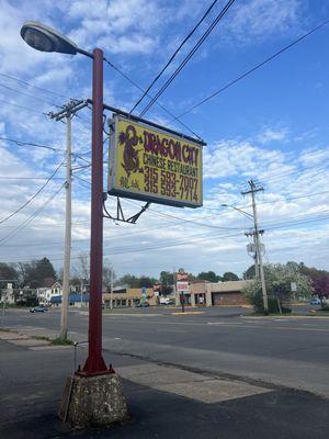 Signage at road