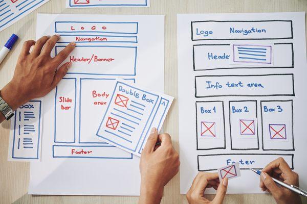 Optimize wireframes and website sitemap