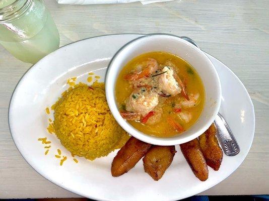 Yellow Rice/Arroz Amarillo, Shrimp Made to Order/Camarones Al Gusto