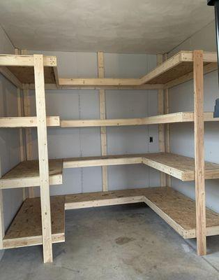 Custom storage shelving