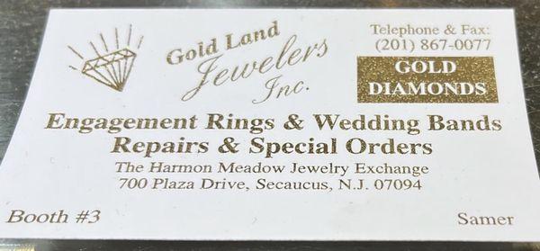 Gold Land Jewelers Contact