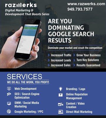 razwerks - Our Orange County SEO Agency is all about rankings and results!