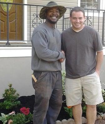 Holiday Yards  customer satisfaction.  Landscaping company that brings life to your yard and a smile to your face...