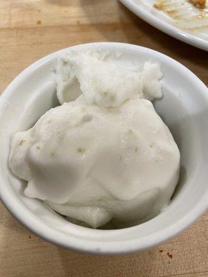 Coconut lime ice cream.