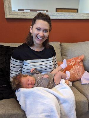 Cherishing the first snuggles, surrounded by expert midwifery care in Reno.