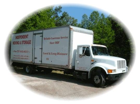 here is our nice clean 26ft enclosed box truck for your move