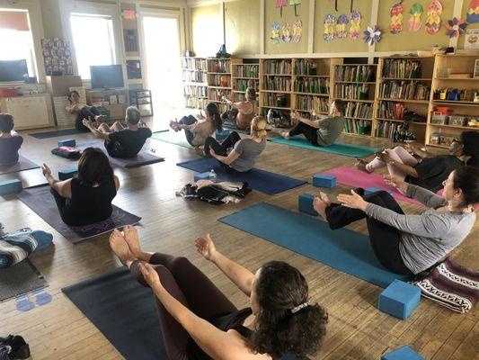 Saturday morning yoga at Riverdale Neighborhood House